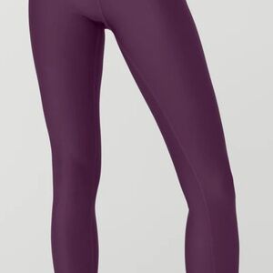 ALO 7/8 High-Waist Airlift Leggings, Size M, Dark Plum